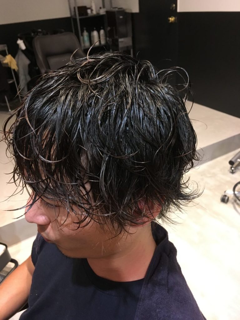 【メンズパーマ】ホームベース型の骨格に合うパーマ｜多治見美容院｜多治見美容室｜ヘアーサロントクナガ｜hairsalonTOKUNAGA